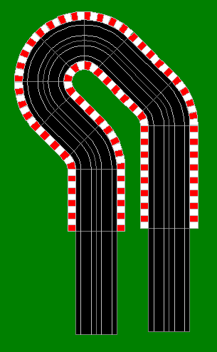 Turn Borders Installed on a Hairpin Turn