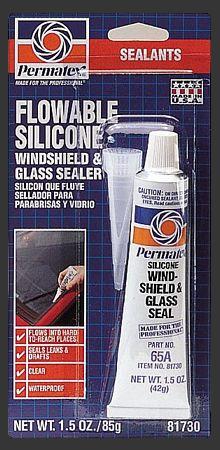 Permatex Flowable Silicone Windshield & Glass Sealer - 65A