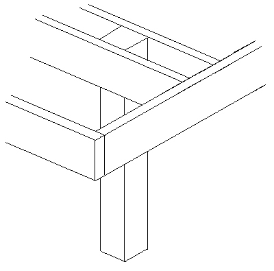 Corner Frame Detail with Cantilever