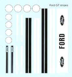 Ford GT40 Decal Stripes