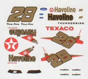NASCAR Havoline Anniversary Decals