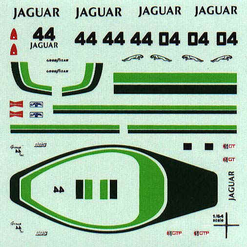 Jaguar XJR-5 No. 44 Decals