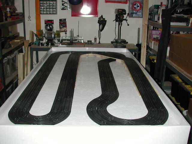 Track Fully Assembled and Mounted on the Table