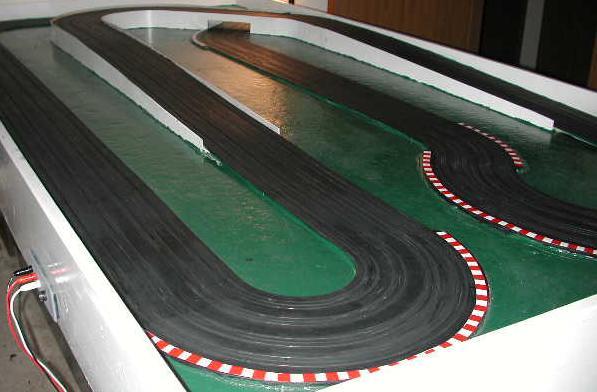 Hairpin Turn with FISA Curb Tape Applied to Track Border