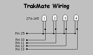 TrakMate Printer Port Interface Wiring Diagram