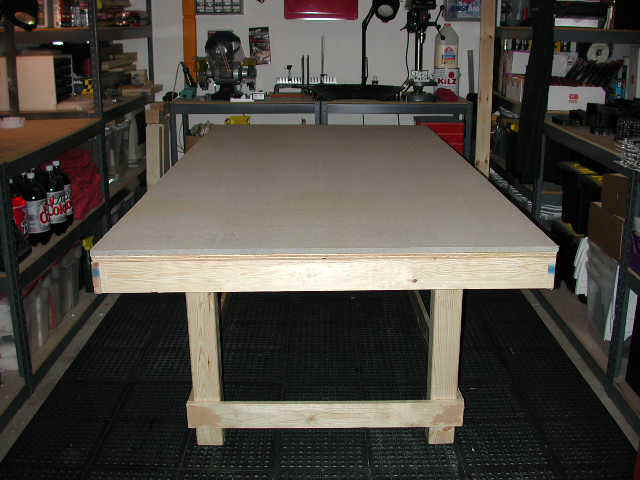 Homasote Sound Damping Applied to Table Top with Wood Glue