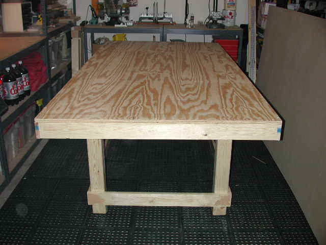 4 x 8 ¾" A/B Grade Plywood Table Top Fastened to Frame