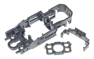 BSRT G3-R Chassis with Traction Magnet Clip & Timing Bracket