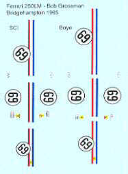Ferrari 250 LM Decals #69