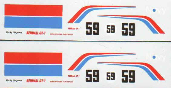 Porsche Kendall GT-1 #59 Decals