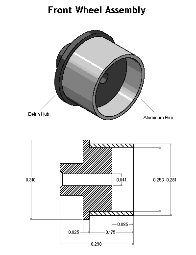 Front Wheel Assembly Dimensions