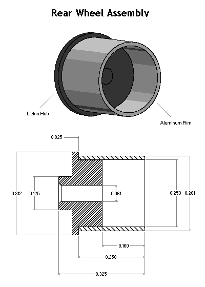 Rear Wheel Assembly Dimensions